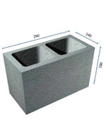 150 Series Concrete Besser Block (Three Quarter)